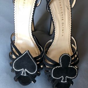 Charlotte Olympia Suede Blackjack Sandals